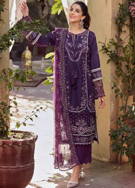 Motifz Embroidered Lawn Suits Unstitched 3 Piece MT23P MWU04044 Zohreh - Summer Collection