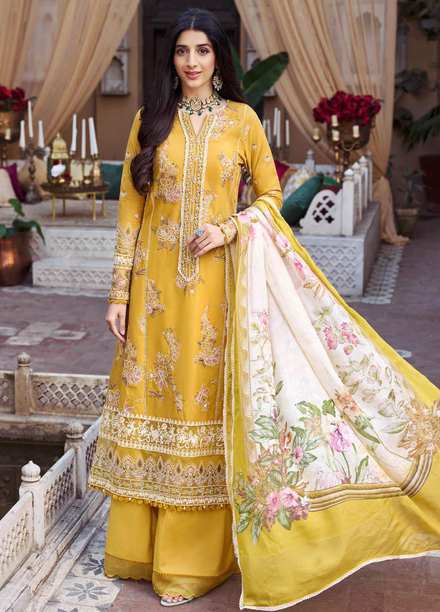 Motifz Embroidered Lawn Suits Unstitched 3 Piece MT23P MWU04046 Ava - Summer Collection