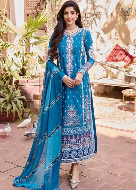 Motifz Embroidered Lawn Suits Unstitched 3 Piece MT23P MWU04050 Vida - Summer Collection