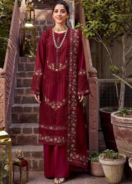 Motifz Embroidered Lawn Suits Unstitched 3 Piece MT23P MWU04052 Faya - Summer Collection