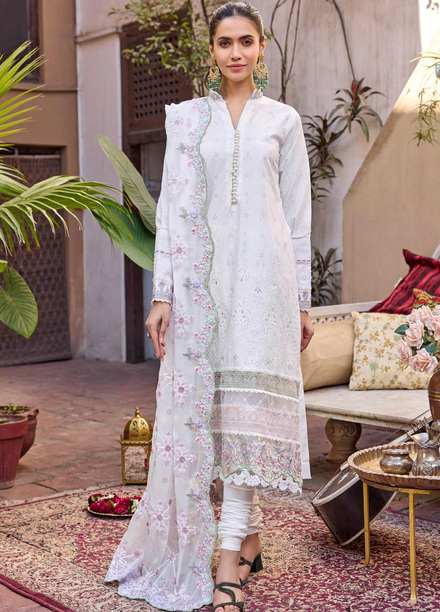 Motifz Embroidered Lawn Suits Unstitched 3 Piece MT23P MWU04055 Vanya - Summer Collection