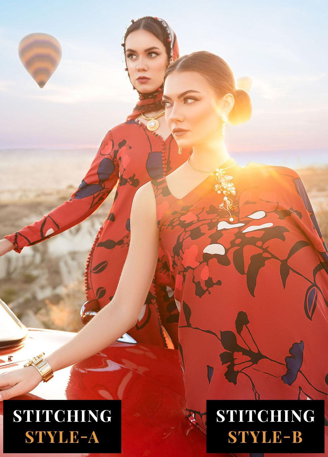 Maria B MPrint Ready to Wear Embroidered 3 Pcs Dress 07B