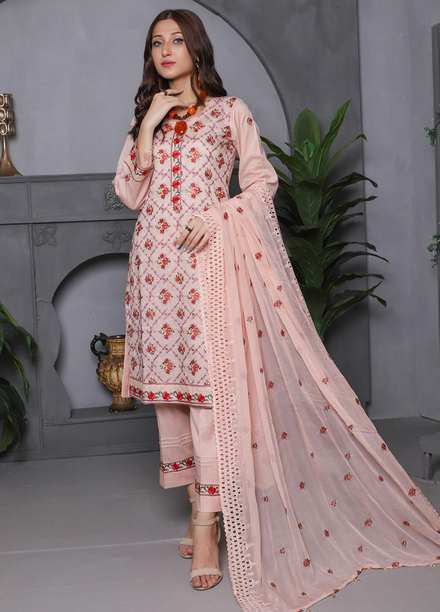 Arzou By MTF Embroidered Bareeza Lawn Suits Unstitched 3 Piece MTF22A 02 - Summer Collection