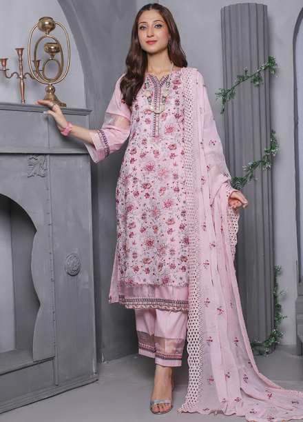 Arzou By MTF Embroidered Bareeza Lawn Suits Unstitched 3 Piece MTF22A 04 - Summer Collection