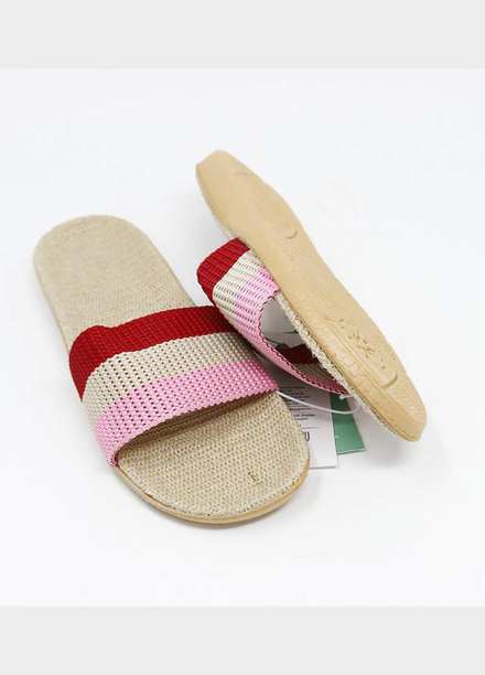 Mumuso Casual Style  Flat Slipper RED