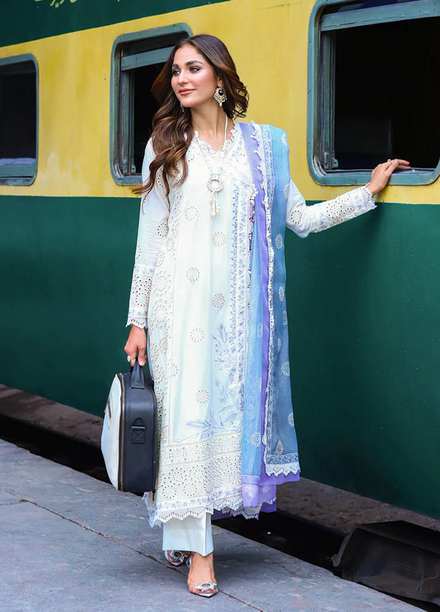 Musafir By Surmai Embroidered Lawn Suits Unstitched 3 Piece SUR23M CINDERELLA - Premium Collection