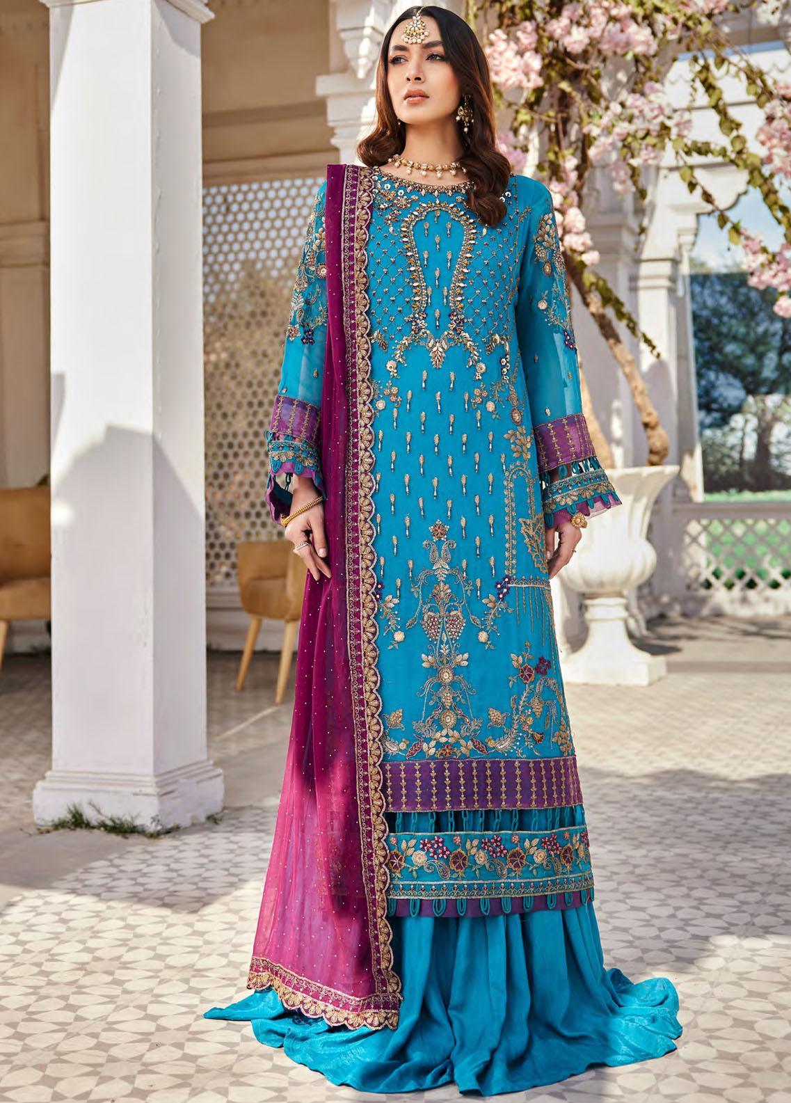 Ishq Aatish Luxury Chiffon '23 by Emaan Adeel | FARAH