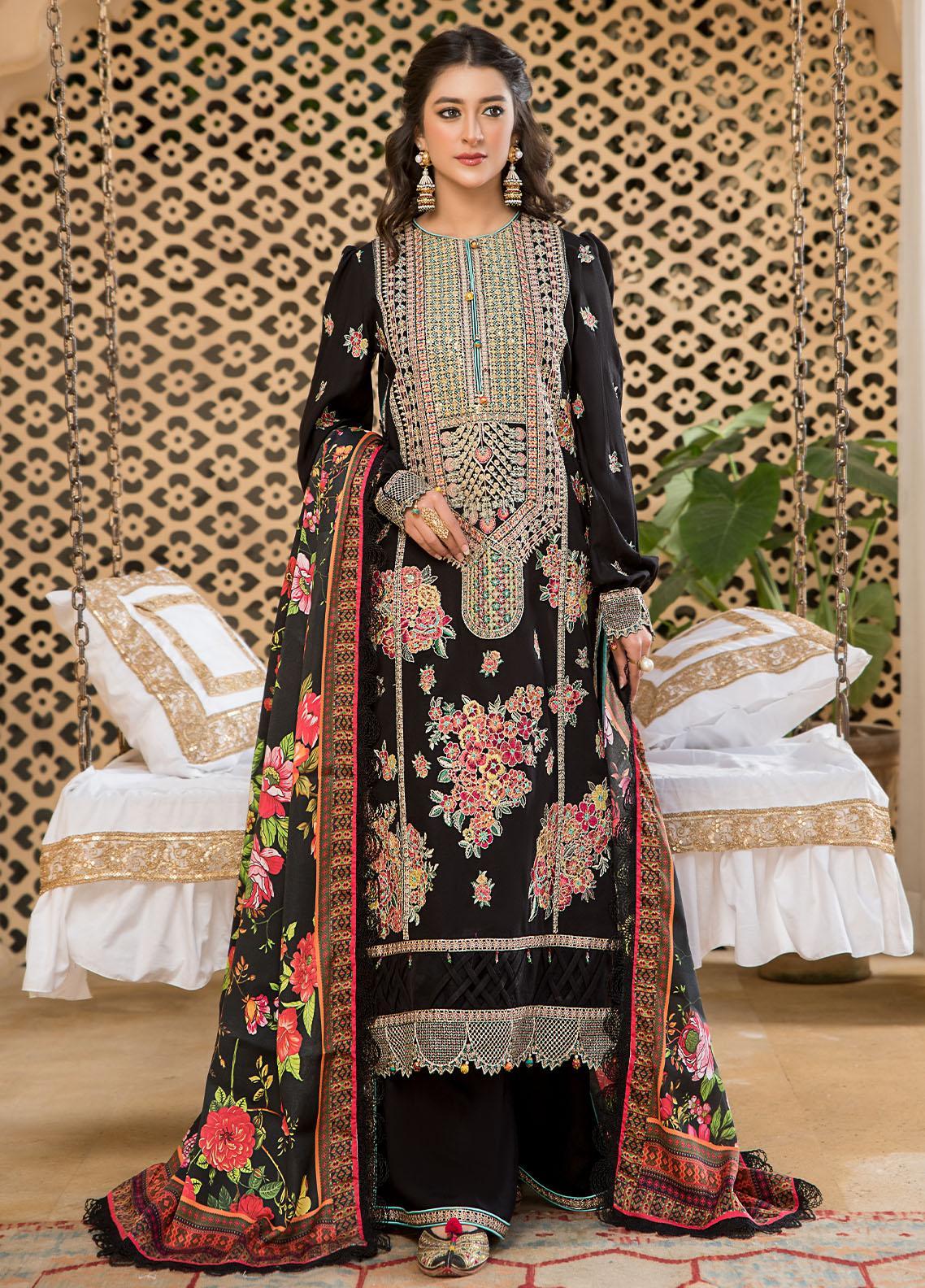 The Winter Affair By Rang Rasiya Embroidered Karandi Suits Unstitched 3 Piece RRDSWA22D4 Ayra - Winter Collection main image 1