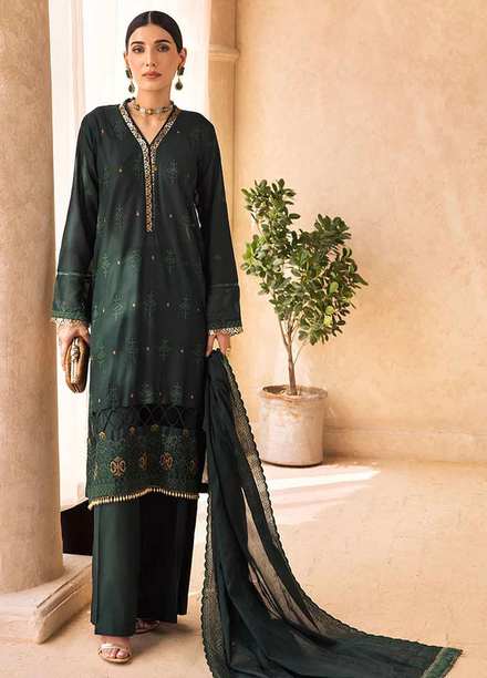 Nissa By RajBari Embroidered Chikankari Schiffli Suits Unstitched 3 Piece RB23NSC D-11 - Summer Collection