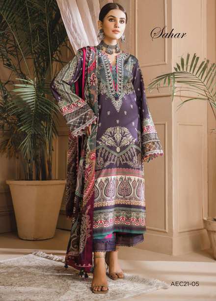 Noor Bano by Anaya Embroidered Cambric Suits Unstitched 3 Piece AKC21NB AEC21-05 SAHAR - Winter Collection