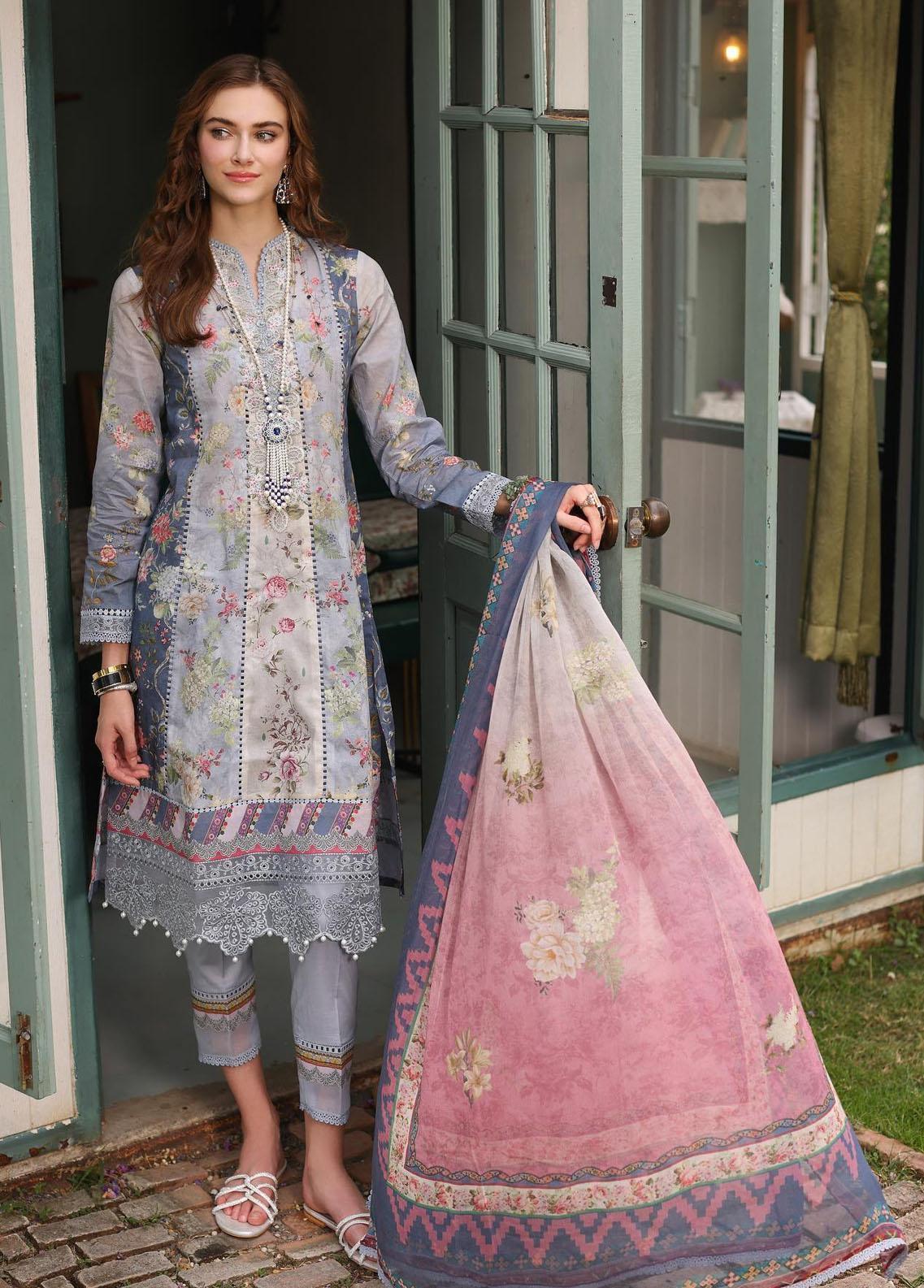 Noor by Saadia Asad Embroidered Suit Unstitched 3 Piece NSA24SW D-12 Pareeha - Winter Collection main image 0