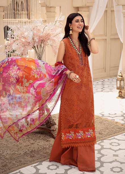 Noor by Saadia Asad Embroidered Lawn Suits Unstitched 3 Piece SA21-N2 01 - Summer Collection