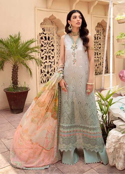 Noor by Saadia Asad Embroidered Lawn Suits Unstitched 3 Piece SA21-N2 03 - Summer Collection