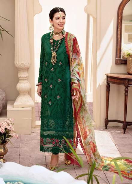 Noor by Saadia Asad Embroidered Lawn Suits Unstitched 3 Piece SA21-N2 11 - Summer Collection