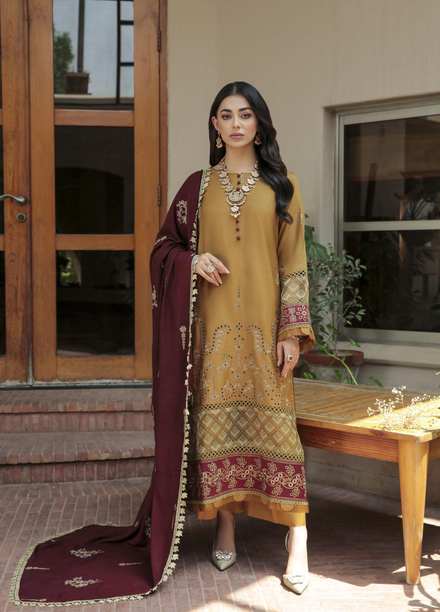 Nuray-e-Nazar by Parishay Embroidered Viscose Suits Unstitched 3 Piece PRS22WNN D-01 - Winter Collection