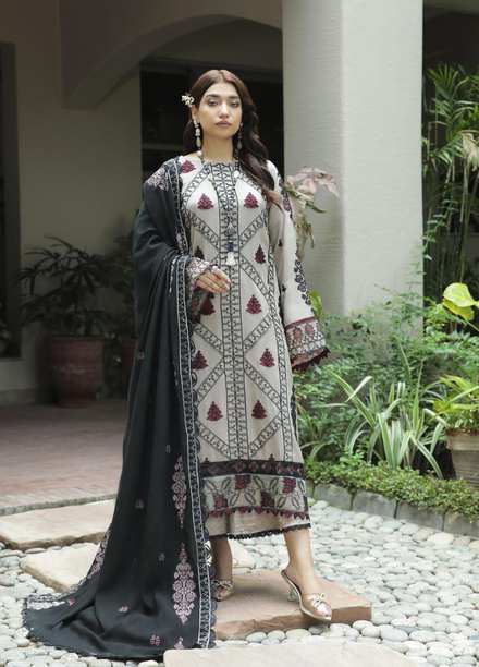 Nuray-e-Nazar by Parishay Embroidered Viscose Suits Unstitched 3 Piece PRS22WNN D-02 - Winter Collection