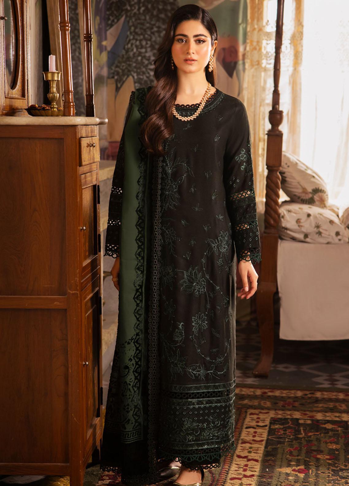 Unkahi Baaten By Jamnii Embroidered Chiffon Unstitched Suits 3 Piece JMN25UB Nureh - Festive Collection main image 0