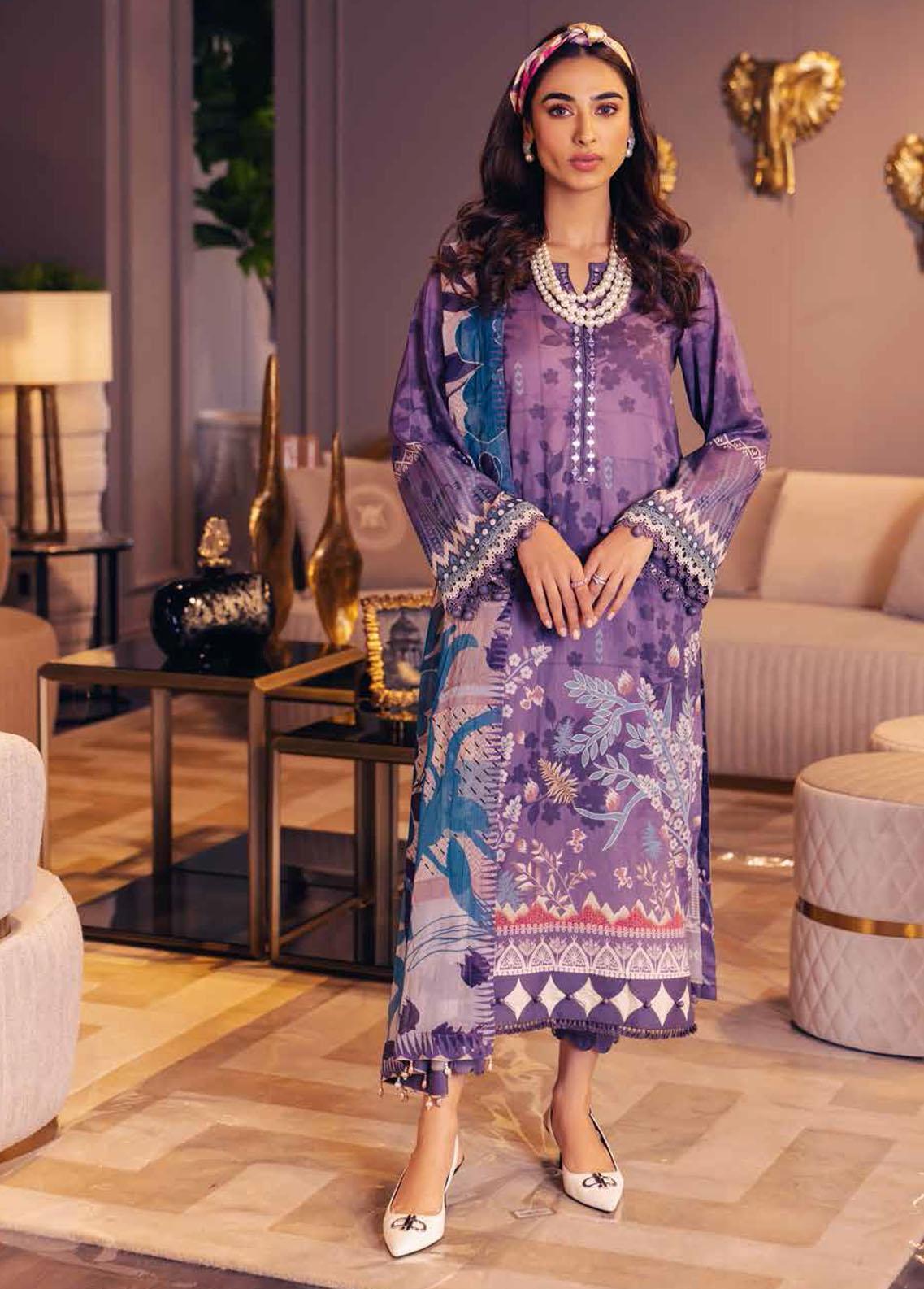 Signature Prints by Nureh Printed Viscose Slub Linen Unstitched 3 Piece Suit - SP-168 - NU25SNG - Yellow - Winter Collection main image 0