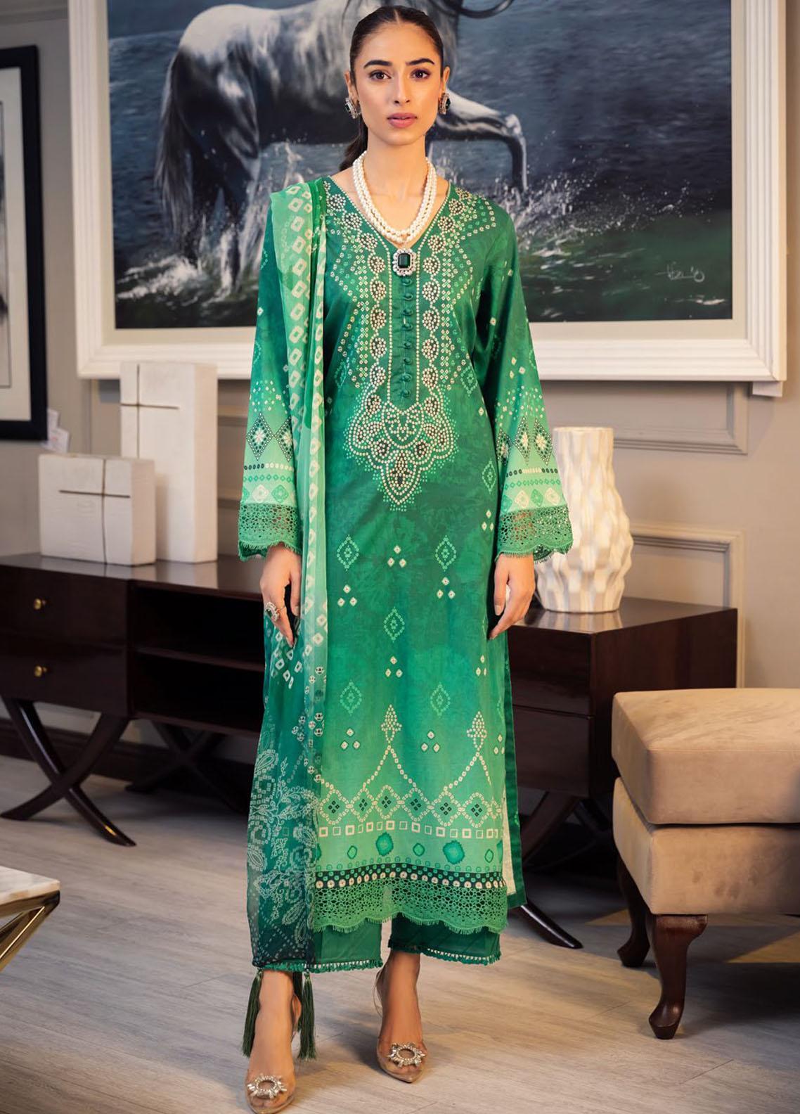 Unkahi Baaten By Jamnii Embroidered Chiffon Unstitched Suits 3 Piece JMN25UB Nureh - Festive Collection main image 1