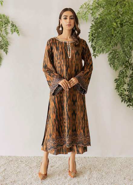 Nuriyaa Casual Pret  Khaddar 2 Piece Suit NR21WT SIENNA