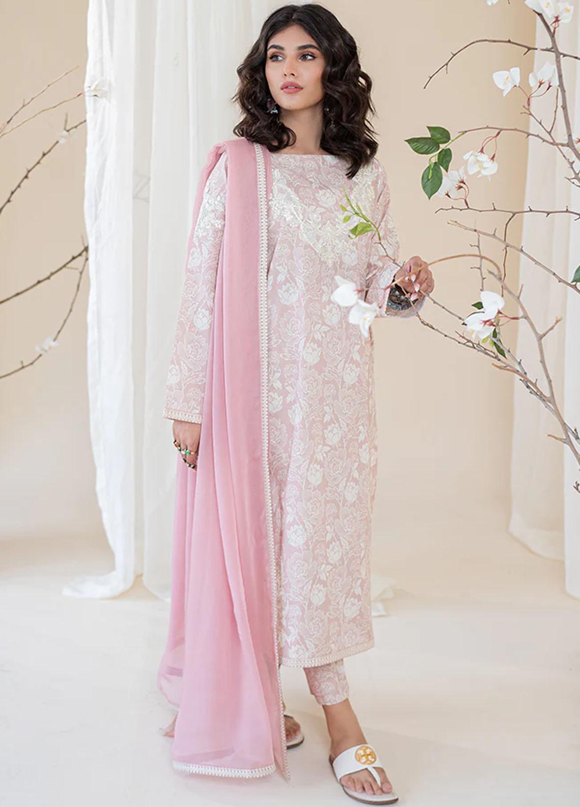 Ruhani by Muraad Embroidered Raw Silk Suit Unstitched 3 Piece MU24R Meher - Formal Collection