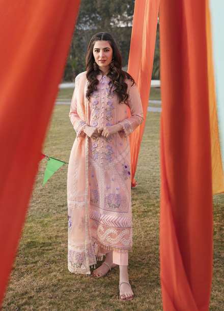 Parishay Embroidered Lawn Suits Unstitched 3 Piece PR23LL D-01 - Luxury Summer Collection