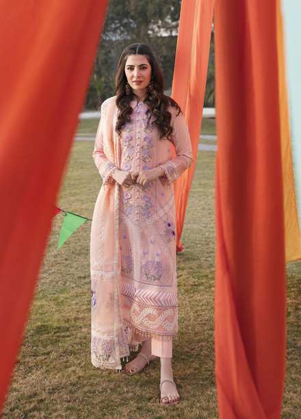 Parishay Embroidered Lawn Suits Unstitched 3 Piece PR23LL D-01 - Luxury Summer Collection