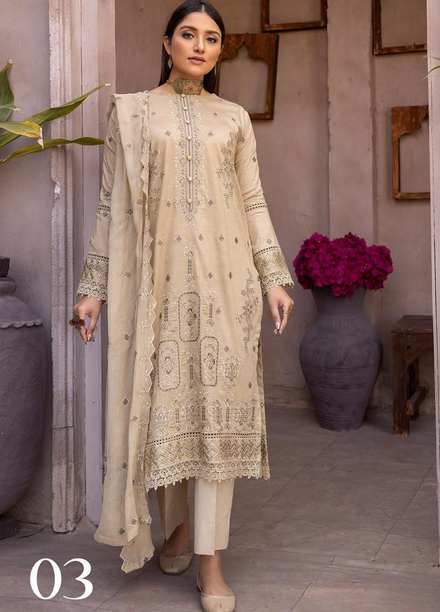 Pehnawa By Aalaya Embroidered Lawn Suits Unstitched 3 Piece ALY23P D-03 - Summer Collection