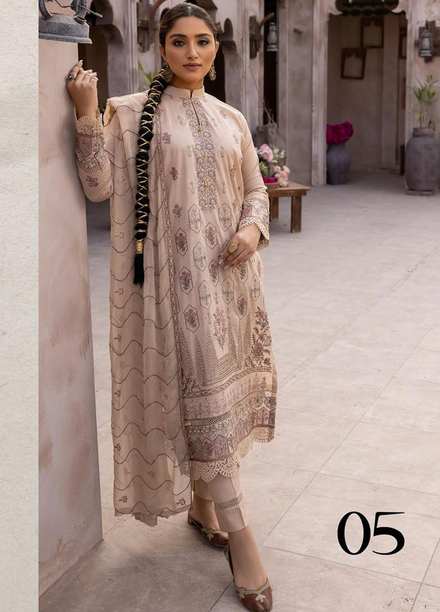 Pehnawa By Aalaya Embroidered Lawn Suits Unstitched 3 Piece ALY23P D-05 - Summer Collection