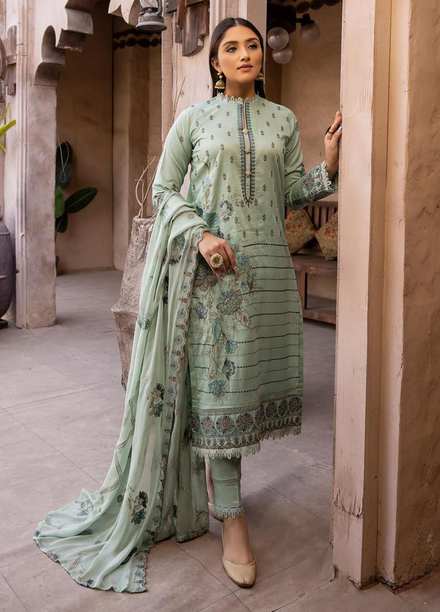 Pehnawa By Aalaya Embroidered Lawn Suits Unstitched 3 Piece ALY23P D-07 - Summer Collection