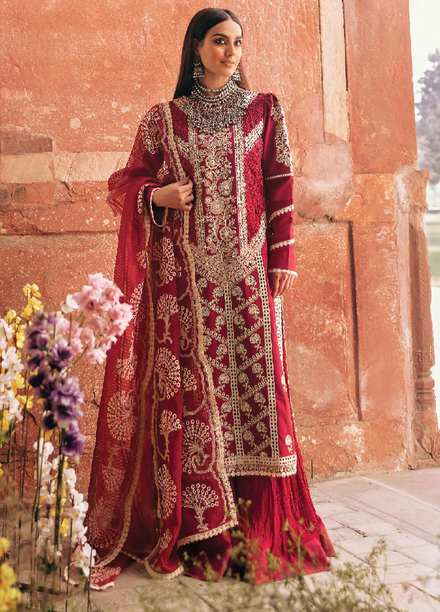 Dilara By Qalamkar Embroidered Lawn Suits Unstitched 3 Piece QLM21L 03 - Luxury Collection