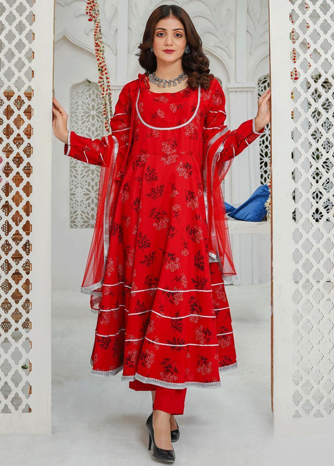 Miras Pret Embroidered Silk 3 Piece Suit Sisal