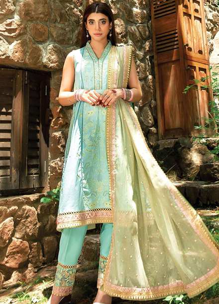 Rang Rasiya Embroidered Lawn Suits Unstitched 3 Piece RR21PE D-03 PAYBREAK - Festive Collection