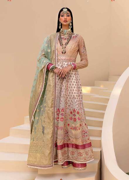 Heritage Collectables By Rang Rasiya Embroidered Organza Suits Unstitched 3 Piece RR-FH-21-D4 Zameen - Wedding Collection