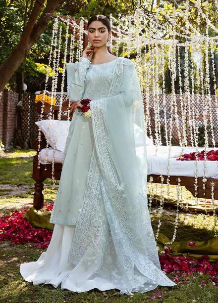 Raqs By Ayzel Embroidered Lawn Suits Unstitched 3 Piece AAF23R 006 Serai - Festive Collection