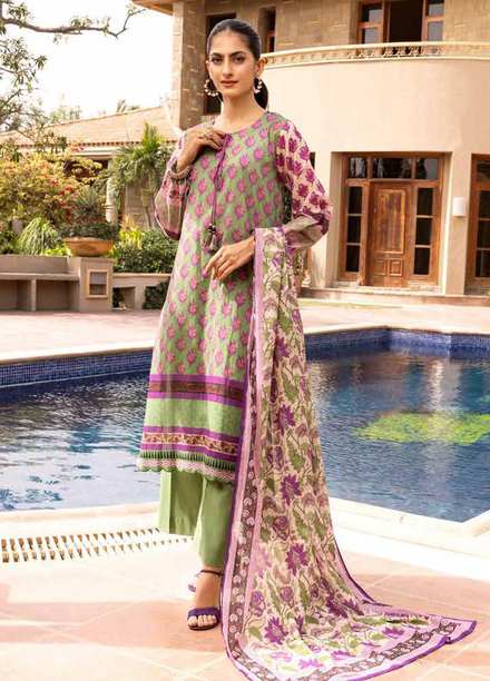 Regalia By Gul Ahmed Printed Lawn Suits Unstitched 3 Piece GA22RL RG-32003 B - Summer Collection