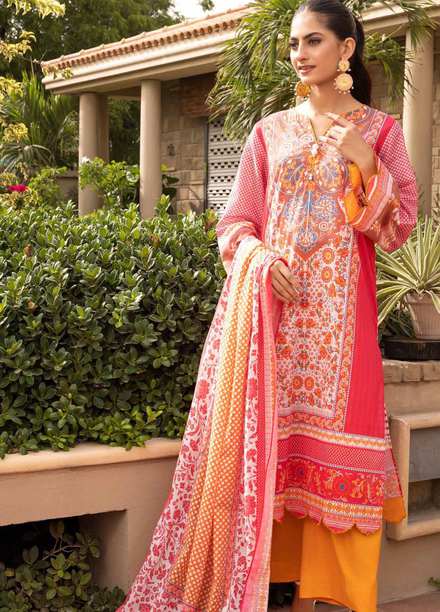 Regalia By Gul Ahmed Printed Lawn Suits Unstitched 3 Piece GA22RL RG-32004 A - Summer Collection