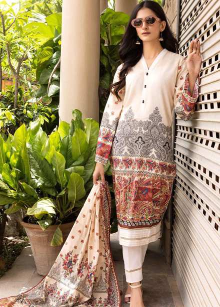 Regalia By Gul Ahmed Printed Lawn Suits Unstitched 2 Piece GA22RL RGT-32008 - Summer Collection