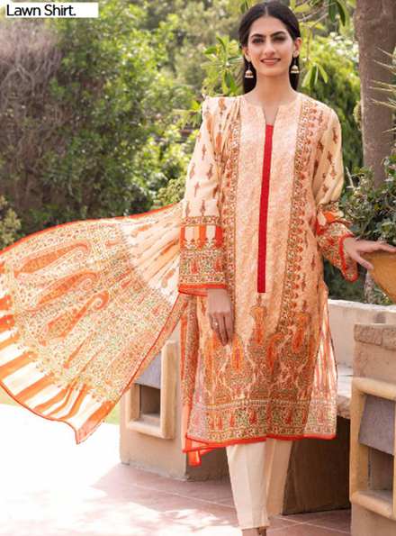 Regalia By Gul Ahmed Printed Lawn Suits Unstitched 2 Piece GA22-R2 RGT-32001 - Winter Collection