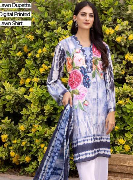 Regalia By Gul Ahmed Printed Lawn Suits Unstitched 2 Piece GA22-R2 RGT-32003 - Winter Collection