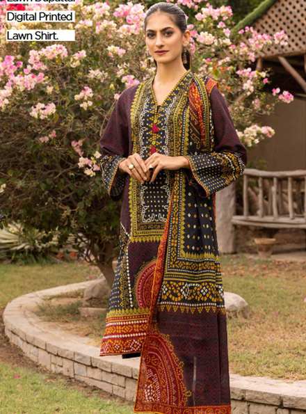 Regalia By Gul Ahmed Printed Lawn Suits Unstitched 2 Piece GA22-R2 RGT-32005 - Winter Collection