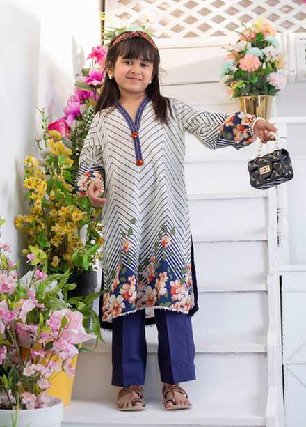 Regalia Textiles Printed Lawn Suits Unstitched 2 Piece RGT23-K4 D-04 - Summer Collection