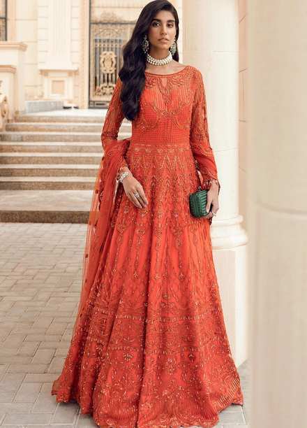 Reignaissance By Reign Embroidered Net Suits Unstitched 3 Piece RGN21WD Egan - Wedding Collection