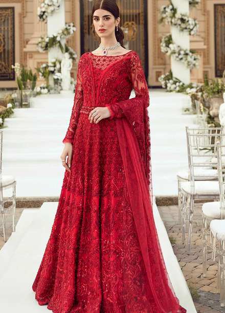 Reignaissance By Reign Embroidered Net Suits Unstitched 3 Piece RGN21WD Elena - Wedding Collection