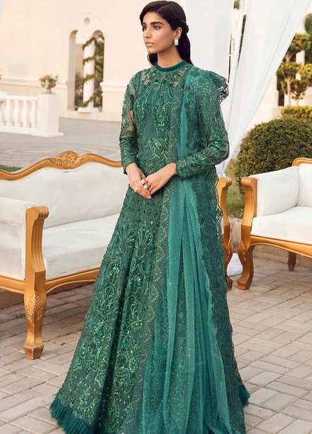 Reignaissance By Reign Embroidered Net Suits Unstitched 3 Piece RGN21WD Zoe - Wedding Collection