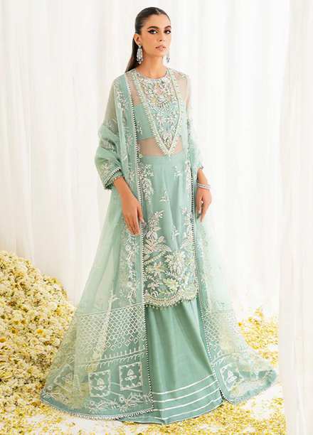 Reveur By Saffron Embroidered Organza Suits Unstitched 3 Piece SFR23RV SF-08 Aislin - Luxury Collection