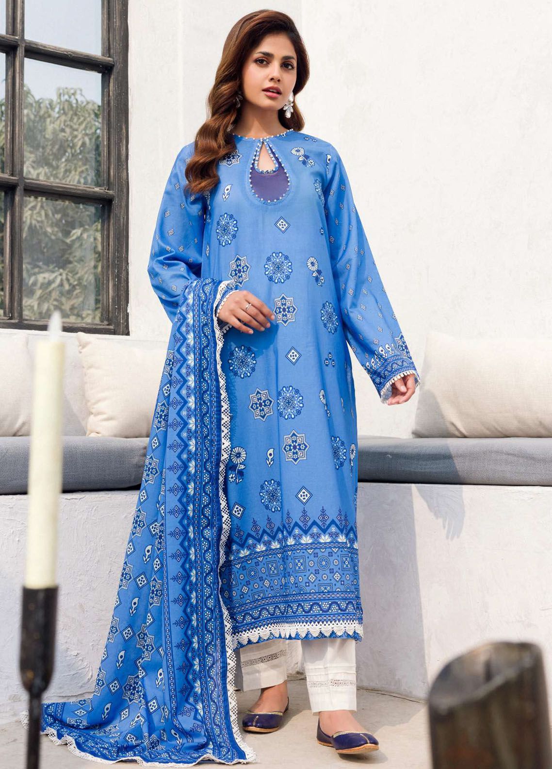 Rung By Motifz Printed Lawn Suit Unstitched 3 Piece MT24LV2 4588
