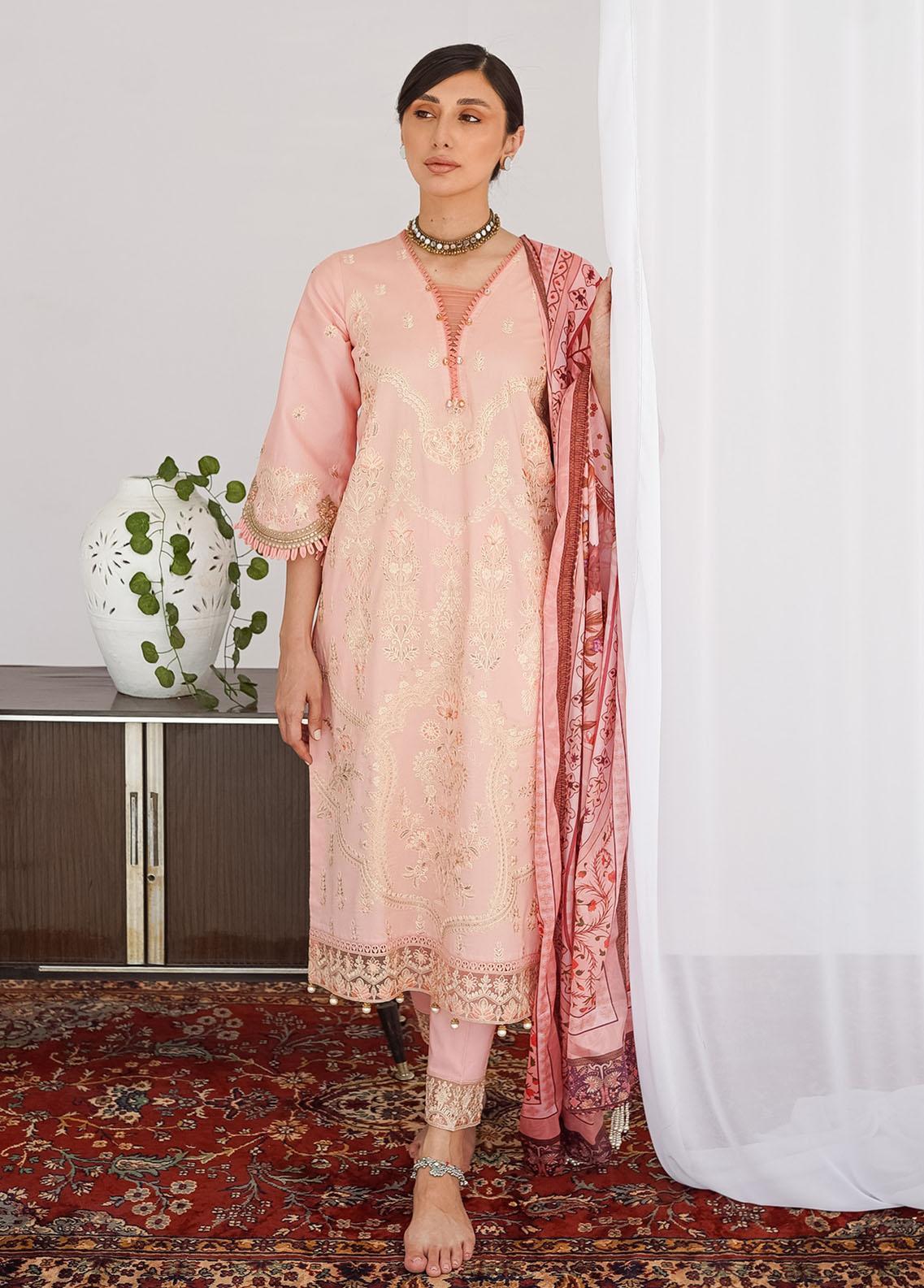 Shagun Imroz By Gisele Embroidered Chiffon Suits Unstitched 3 Piece GL22SI Falak - Wedding Collection