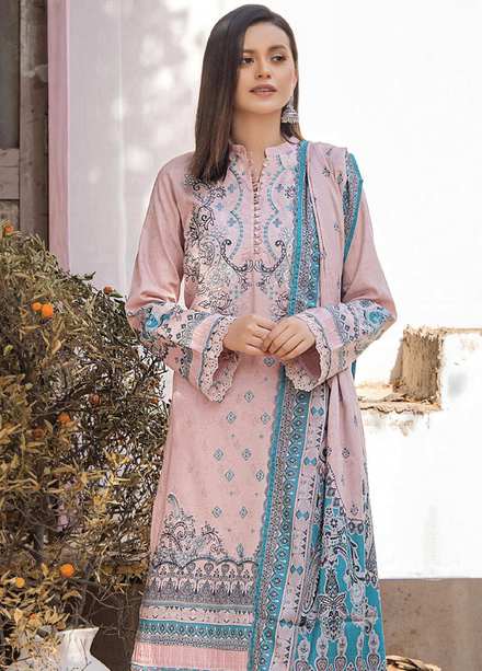 Saira Bano By Humdum Embroidered Lawn Suits Unstitched 3 Piece HD23SB D-04 - Summer Collection