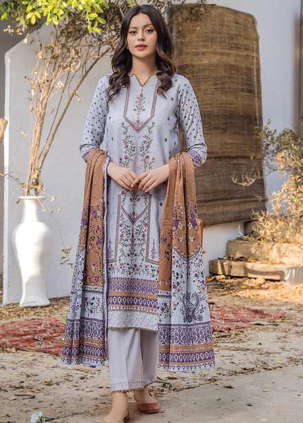 Saira Bano By Humdum Embroidered Lawn Suits Unstitched 3 Piece HD23SB D-07 - Summer Collection